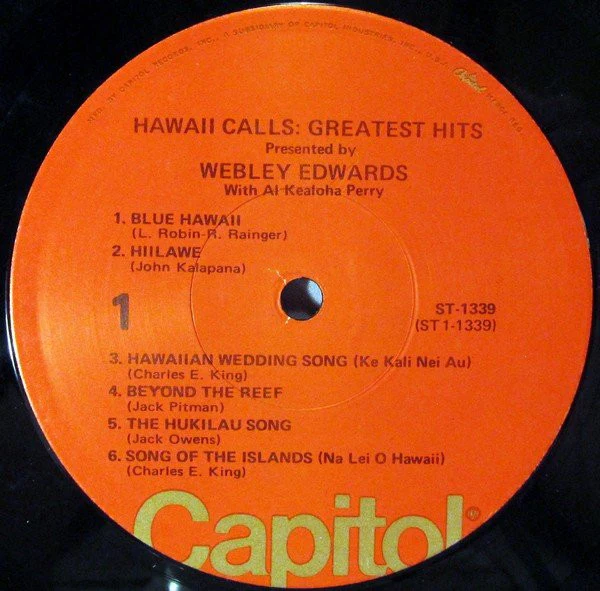 Webley Edwards With Al Kealoha Perry - Hawaii Calls: Greatest Hits (LP, Album, RE, Jac) (Very Good Plus (VG+)) - Image 3