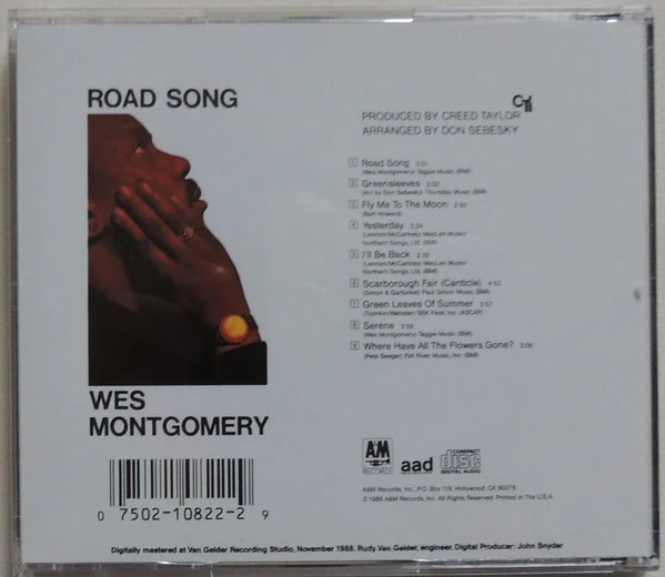 Wes Montgomery - Road Song (CD, Album, RE, RM) (Very Good Plus (VG+)) - Image 2