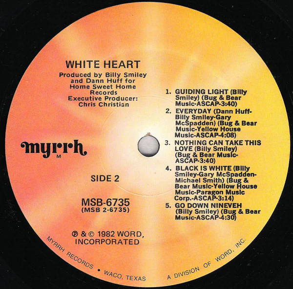 White Heart - White Heart (LP, Album, Mon) (Very Good Plus (VG+)) - Image 4