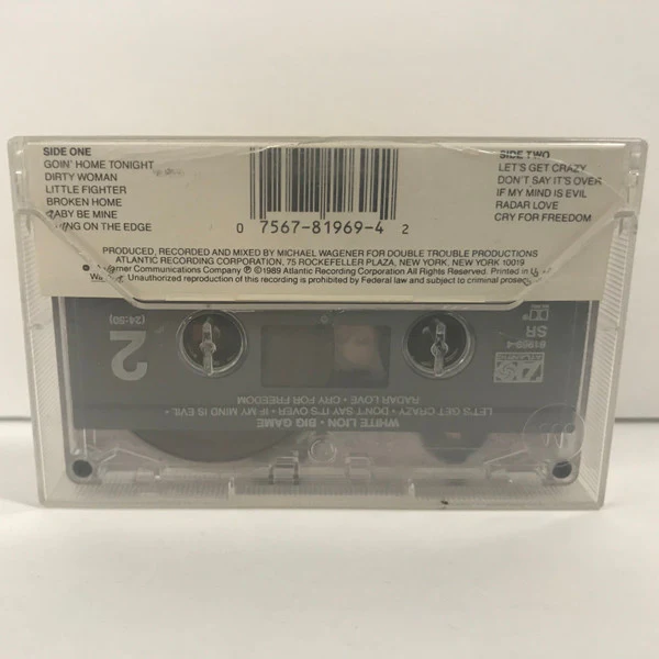 White Lion - Big Game (Cass, Album, SR,) (Near Mint (NM or M-)) - Image 4