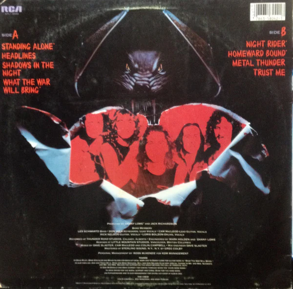 White Wolf - Standing Alone (LP, Album) (Very Good Plus (VG+)) - Image 2