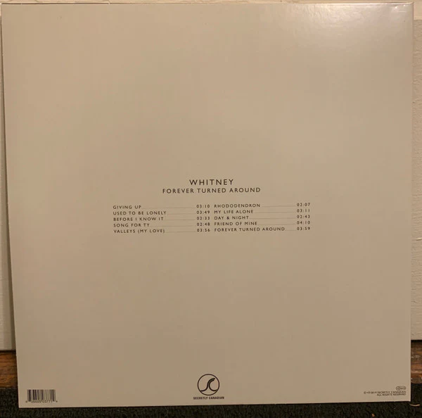 Whitney - Forever Turned Around (LP, Album) (Near Mint (NM or M-)) - Image 3