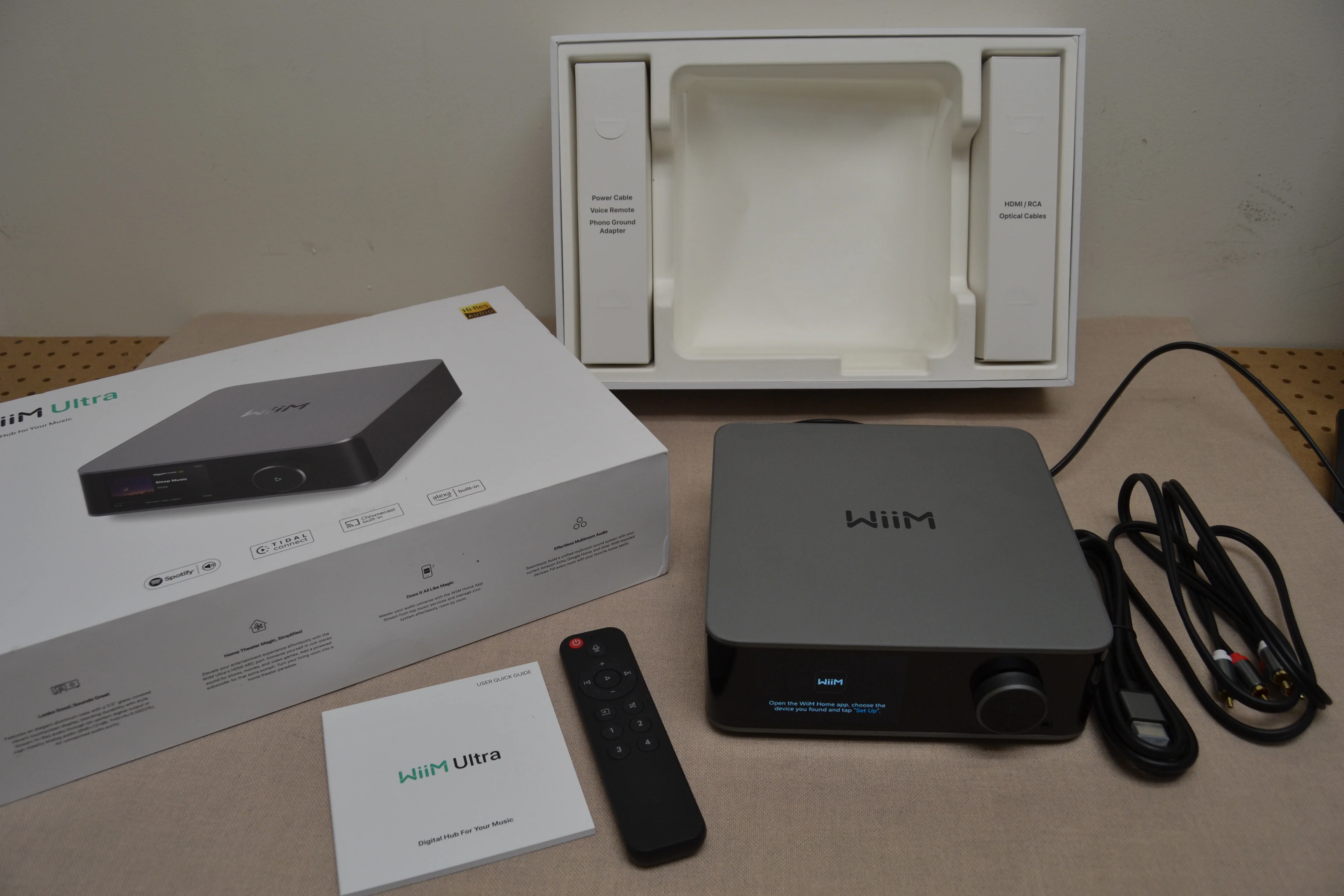WiiM Ultra Streaming music player and digital preamp with Wi-Fi®, Bluetooth®, and 3.5" touchscreen