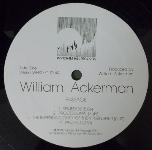 William Ackerman - Passage (LP, Album, Tra) (Near Mint (NM or M-)) - Image 4