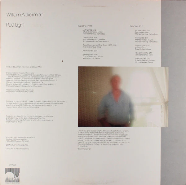 William Ackerman - Past Light (LP, Album) (Very Good Plus (VG+)) - Image 2