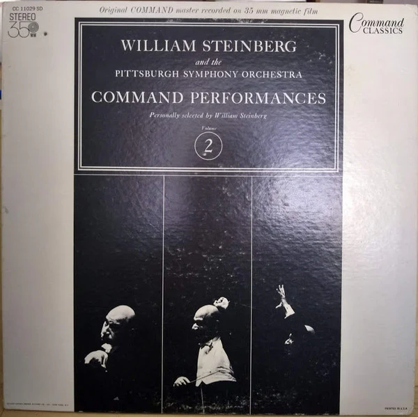 William Steinberg And The Pittsburgh Symphony Orchestra - Command Performances Volume 2 (LP, Album, Comp, RE, Gat) (Near Mint (NM or M-))