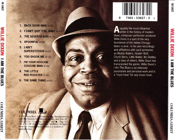 Willie Dixon - I Am The Blues (CD, Album, RE) (Very Good Plus (VG+)) - Image 3