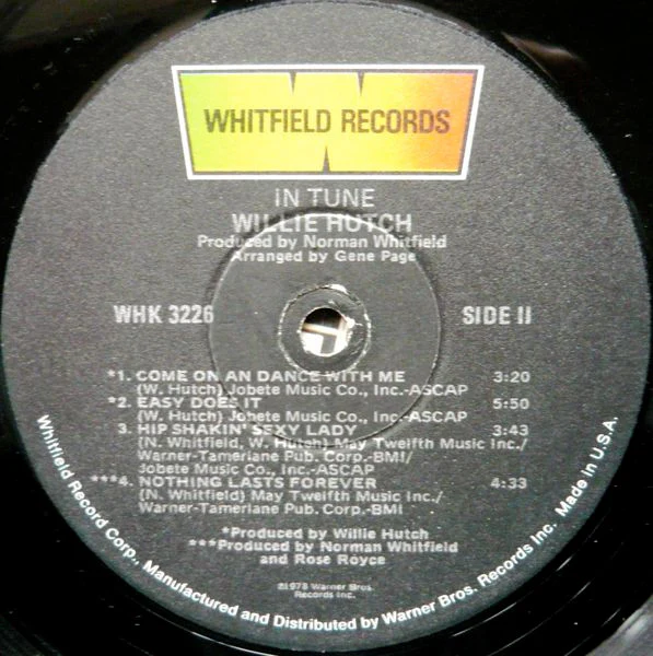Willie Hutch - In Tune (LP, Album, Win) (Very Good Plus (VG+)) - Image 4