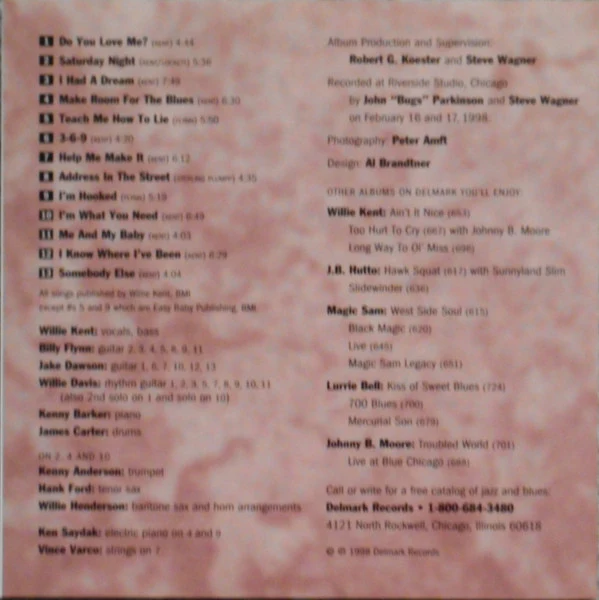 Willie Kent - Make Room For The Blues (CD, Album) (Near Mint (NM or M-)) - Image 3