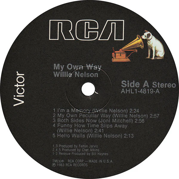 Willie Nelson - My Own Way (LP, Comp) (Near Mint (NM or M-)) - Image 3
