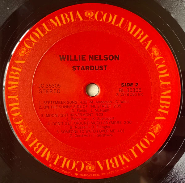 Willie Nelson - Stardust (LP, Album, Pit) (Very Good Plus (VG+)) - Image 4