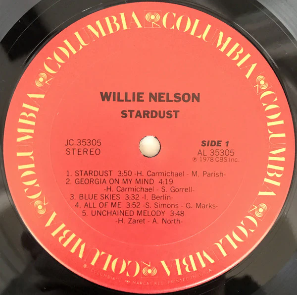 Willie Nelson - Stardust (LP, Album, Pit) (Very Good Plus (VG+)) - Image 3