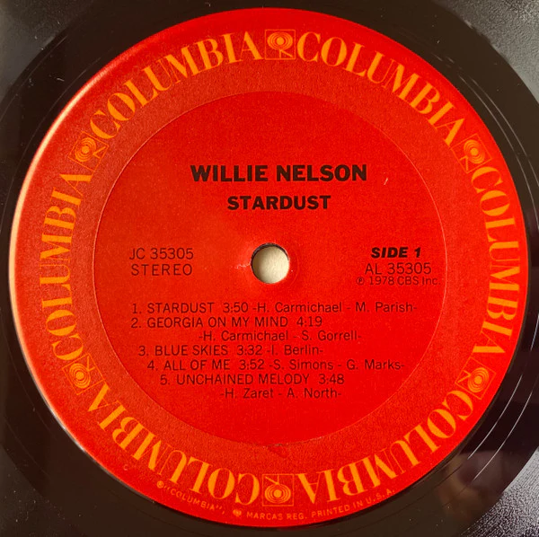 Willie Nelson - Stardust (LP, Album, Pit) (Very Good Plus (VG+)) - Image 3