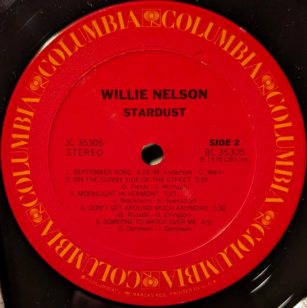 Willie Nelson - Stardust (LP, Album, Ter) (Very Good Plus (VG+)) - Image 4