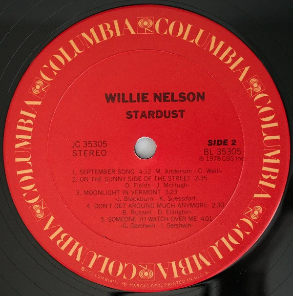Willie Nelson - Stardust (LP, Album, Ter) (Very Good Plus (VG+)) - Image 4