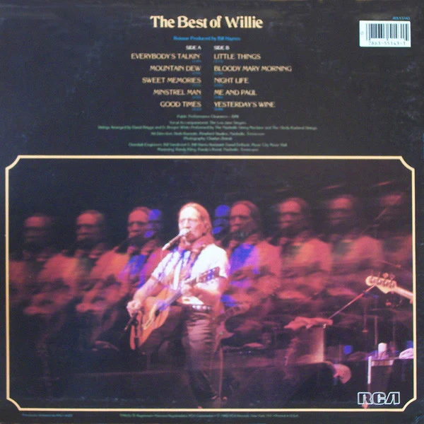 Willie Nelson - The Best Of Willie (LP, Comp, RE) (Near Mint (NM or M-)) - Image 2