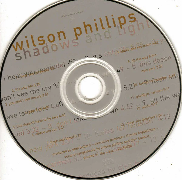 Wilson Phillips - Shadows And Light (CD, Album) (Near Mint (NM or M-)) - Image 4