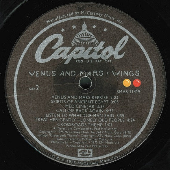 Wings  - Venus And Mars (LP, Album, Win) (Very Good Plus (VG+)) - Image 5