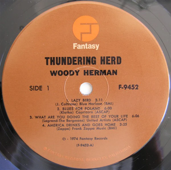 Woody Herman - Thundering Herd (LP, Album, No ) (Very Good Plus (VG+)) - Image 3