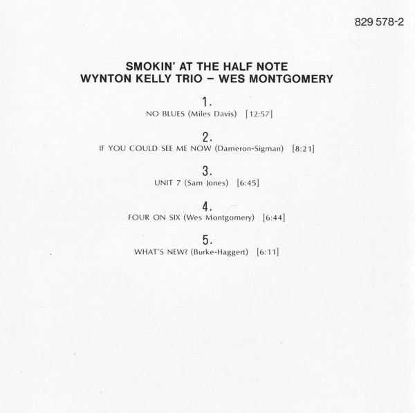 Wynton Kelly Trio - Wes Montgomery - Smokin' At The Half Note (CD, Album, RE, RM, PMD) (Very Good Plus (VG+)) - Image 4