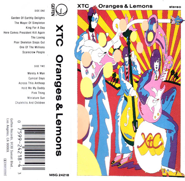 XTC - Oranges & Lemons (Cass, Album, SR,) (Very Good Plus (VG+)) - Image 2