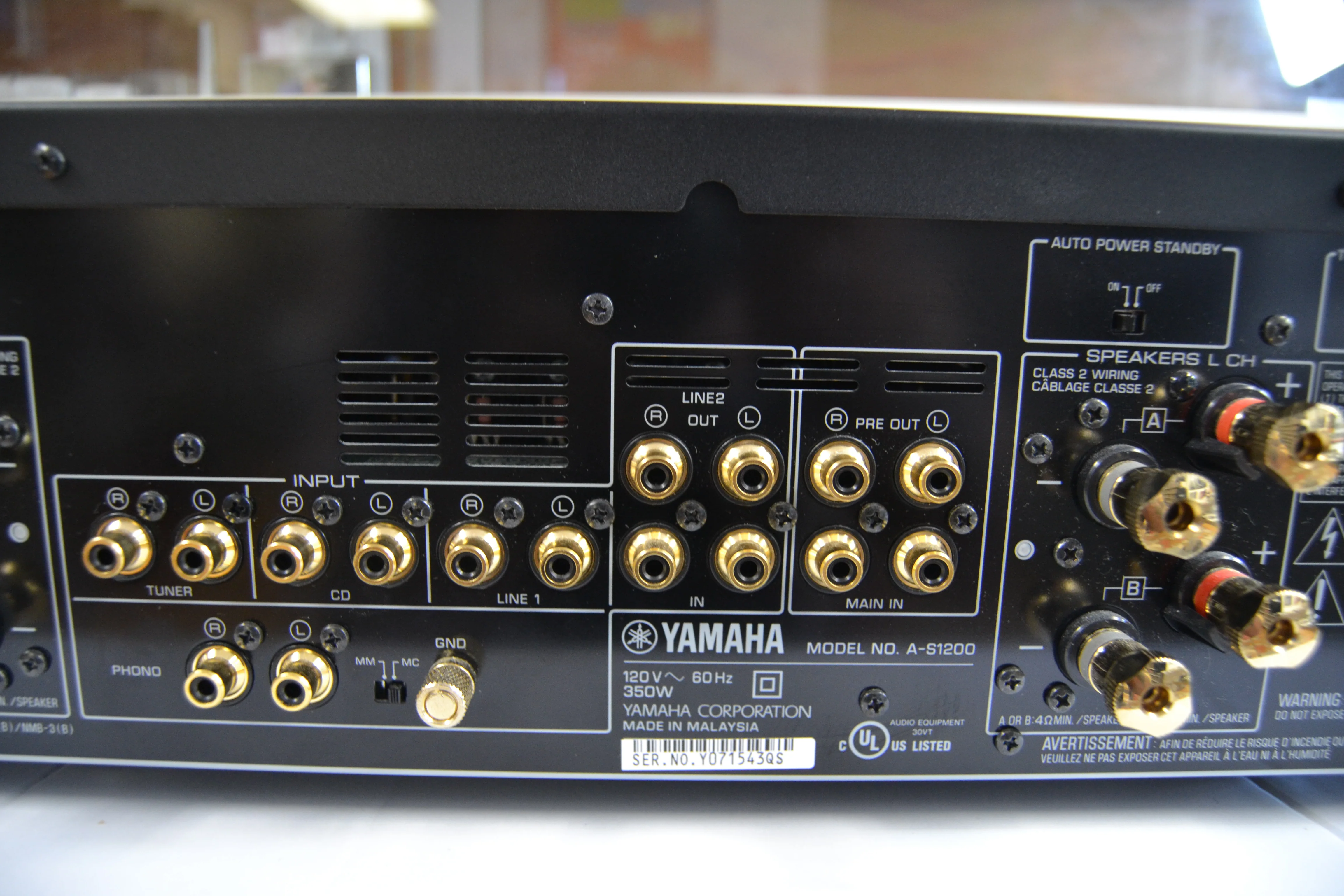 Yamaha A-S1200 Stereo Integrated Amplifier * Remote * Box * Manual * 90W RMS - Image 11