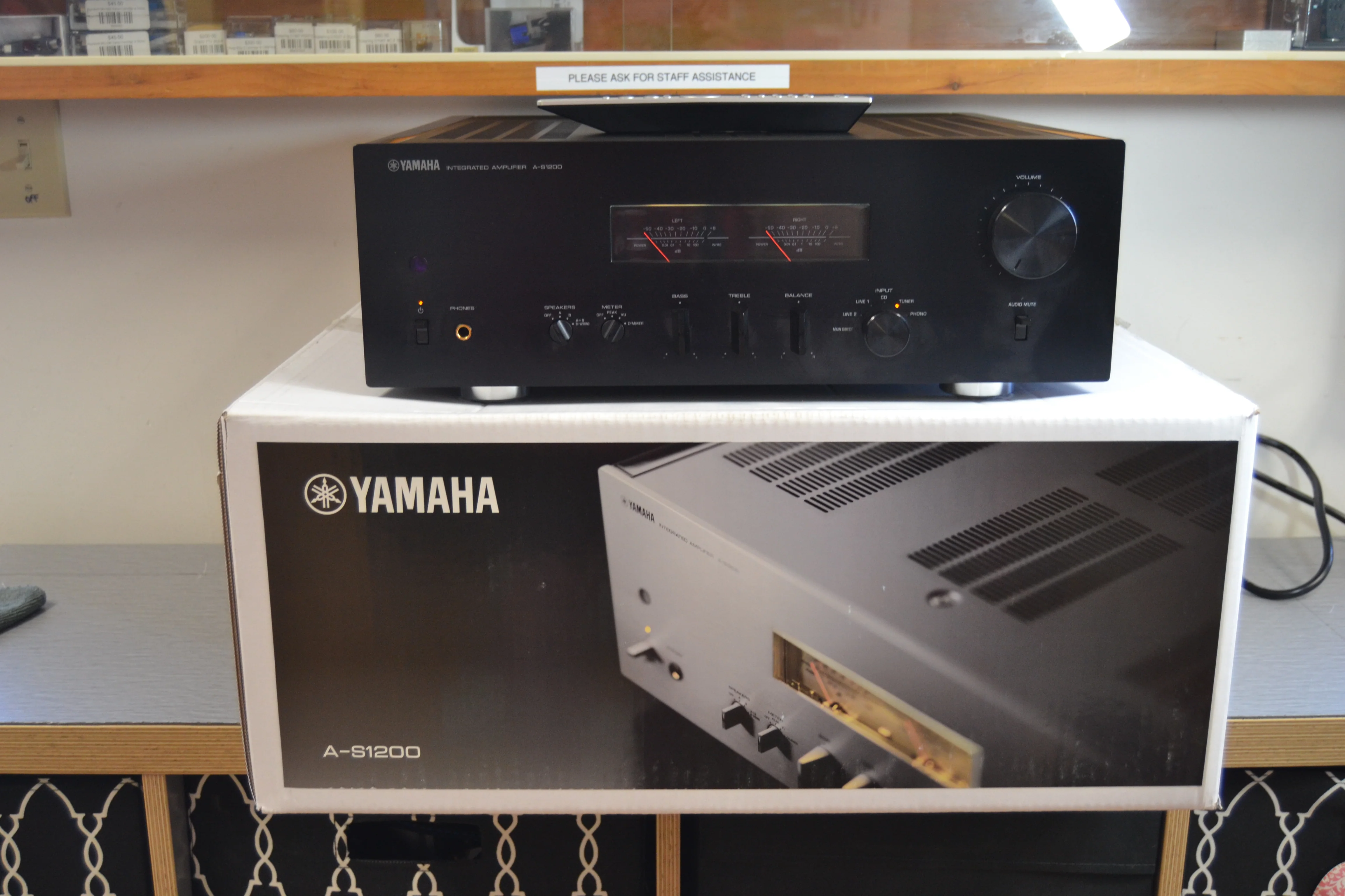 Yamaha A-S1200 Stereo Integrated Amplifier * Remote * Box * Manual * 90W RMS - Image 3
