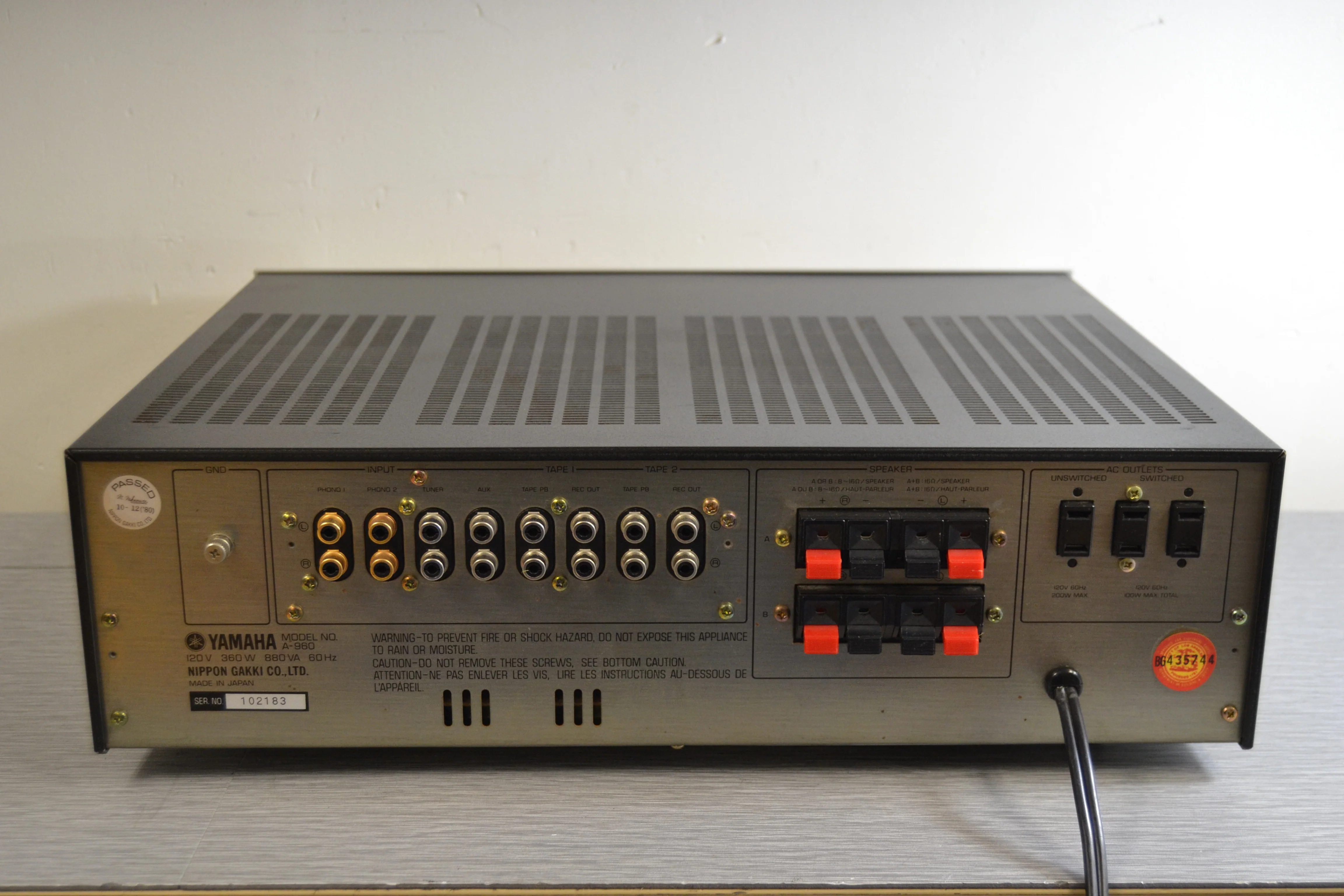 Yamaha A960 Stereo Integrated Amplifier - Image 8