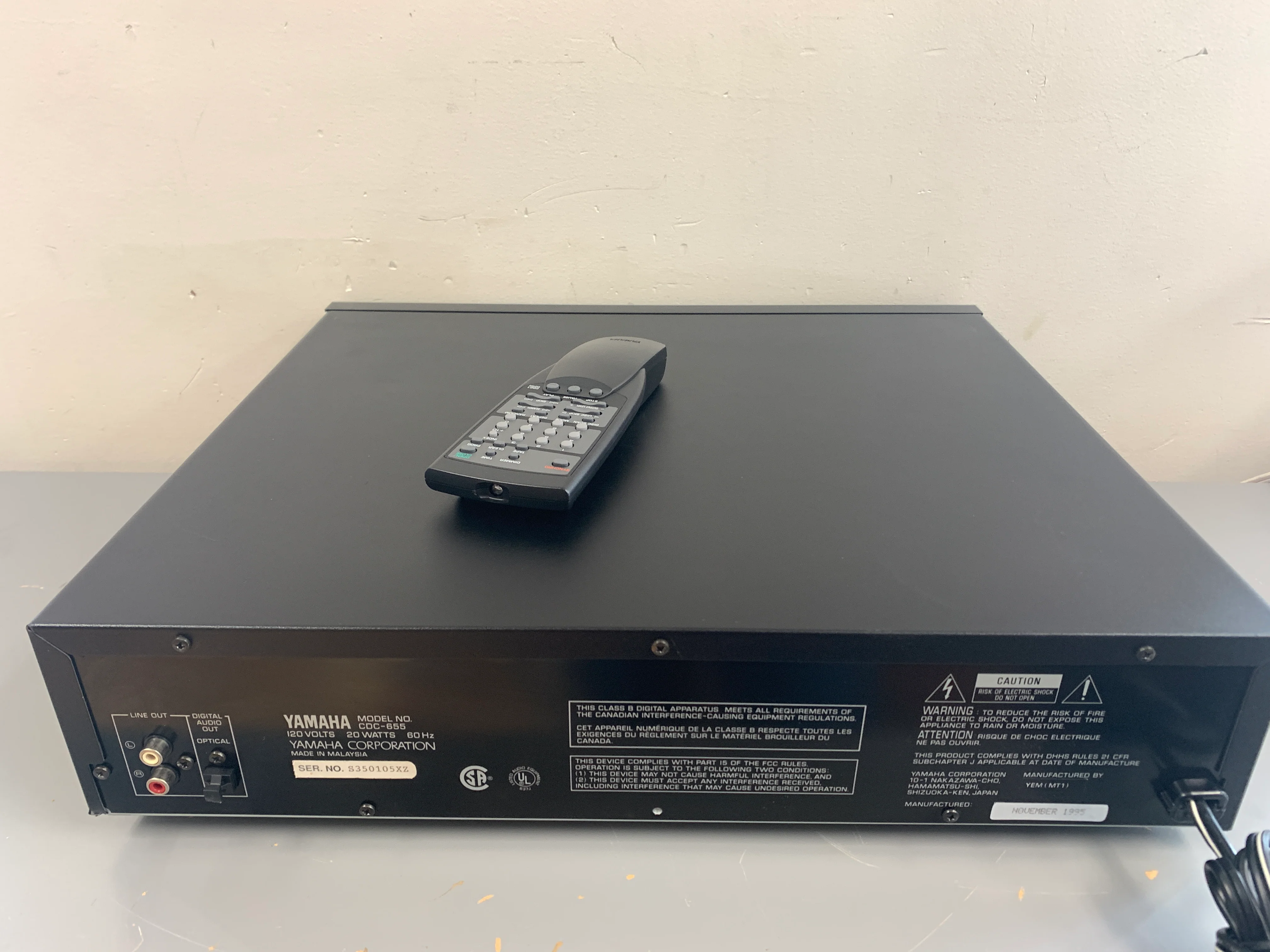 Yamaha CDC-655 CD Carousel * 5 Discs * Remote Control * - Image 10