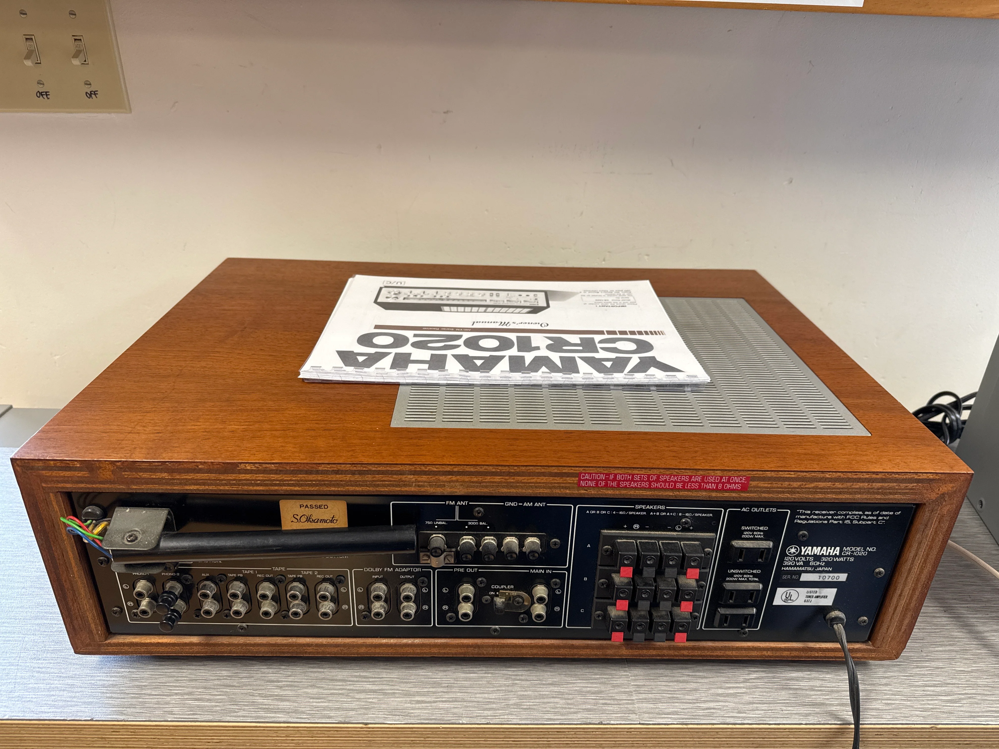 Yamaha CR-1020 Stereo Receiver * 1977 * 70W RMS - Image 9