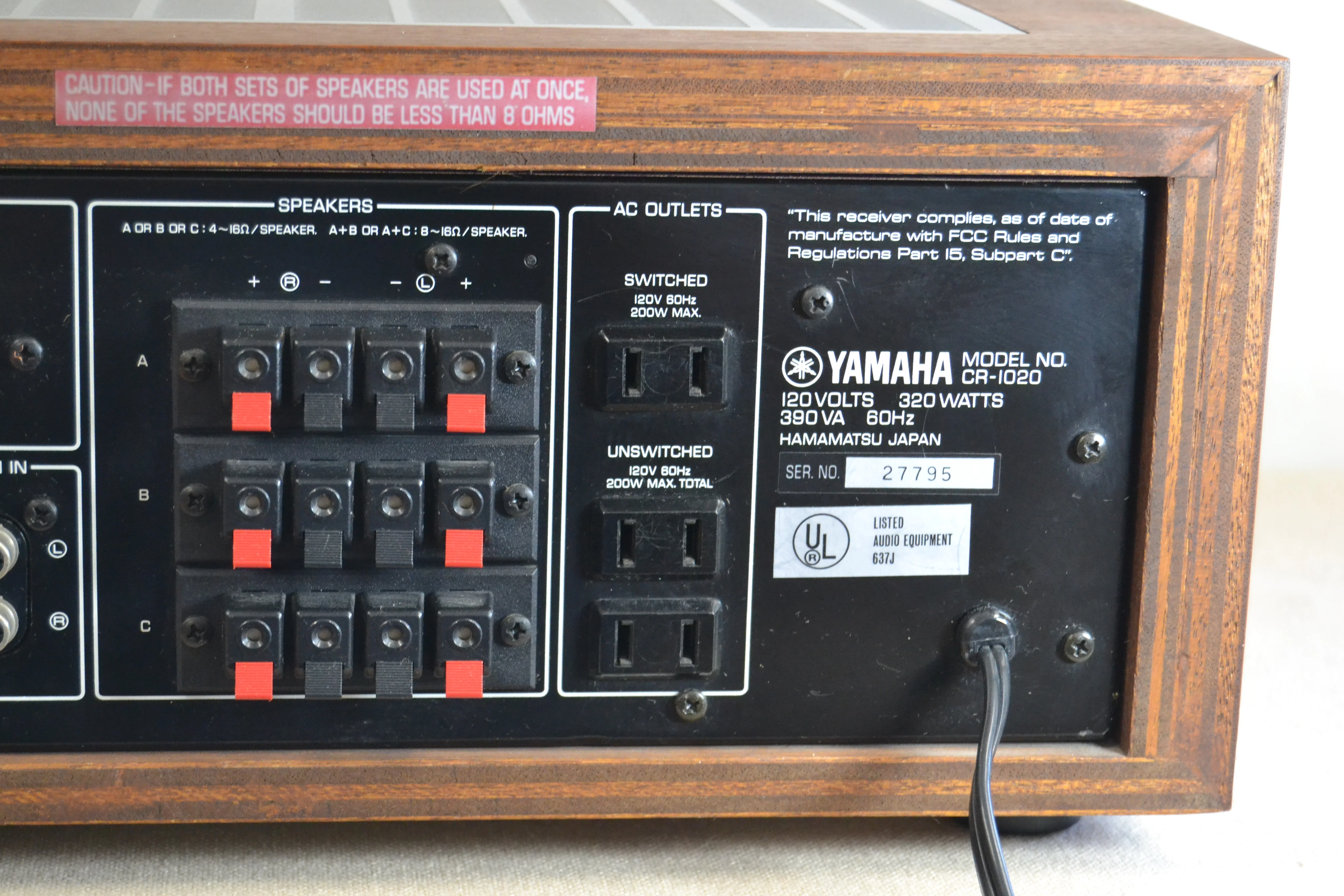 Yamaha CR-1020 Stereo Receiver * 70W RMS * 1978 - Image 13