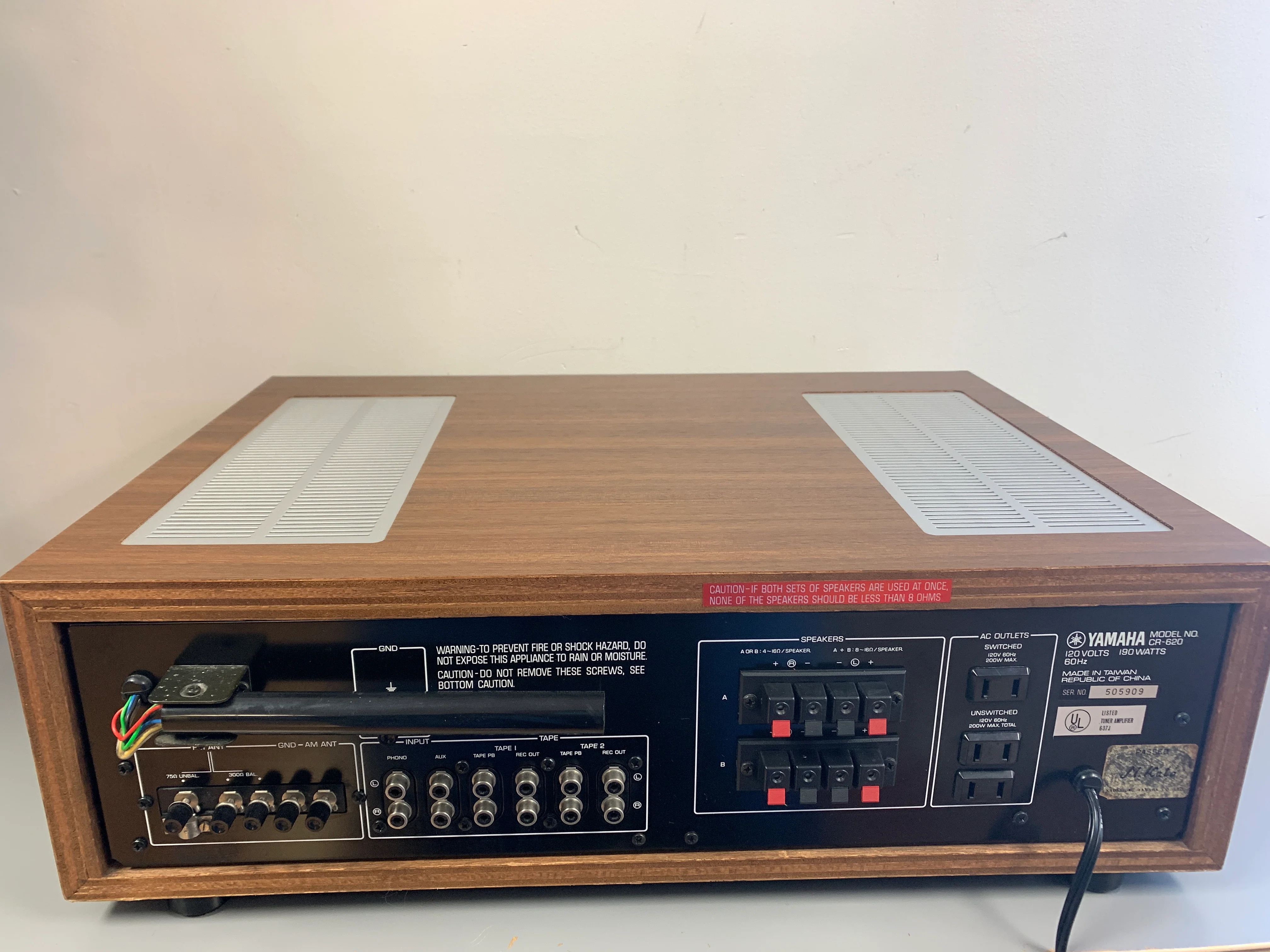 Yamaha CR-620 Stereo Receiver - Image 8