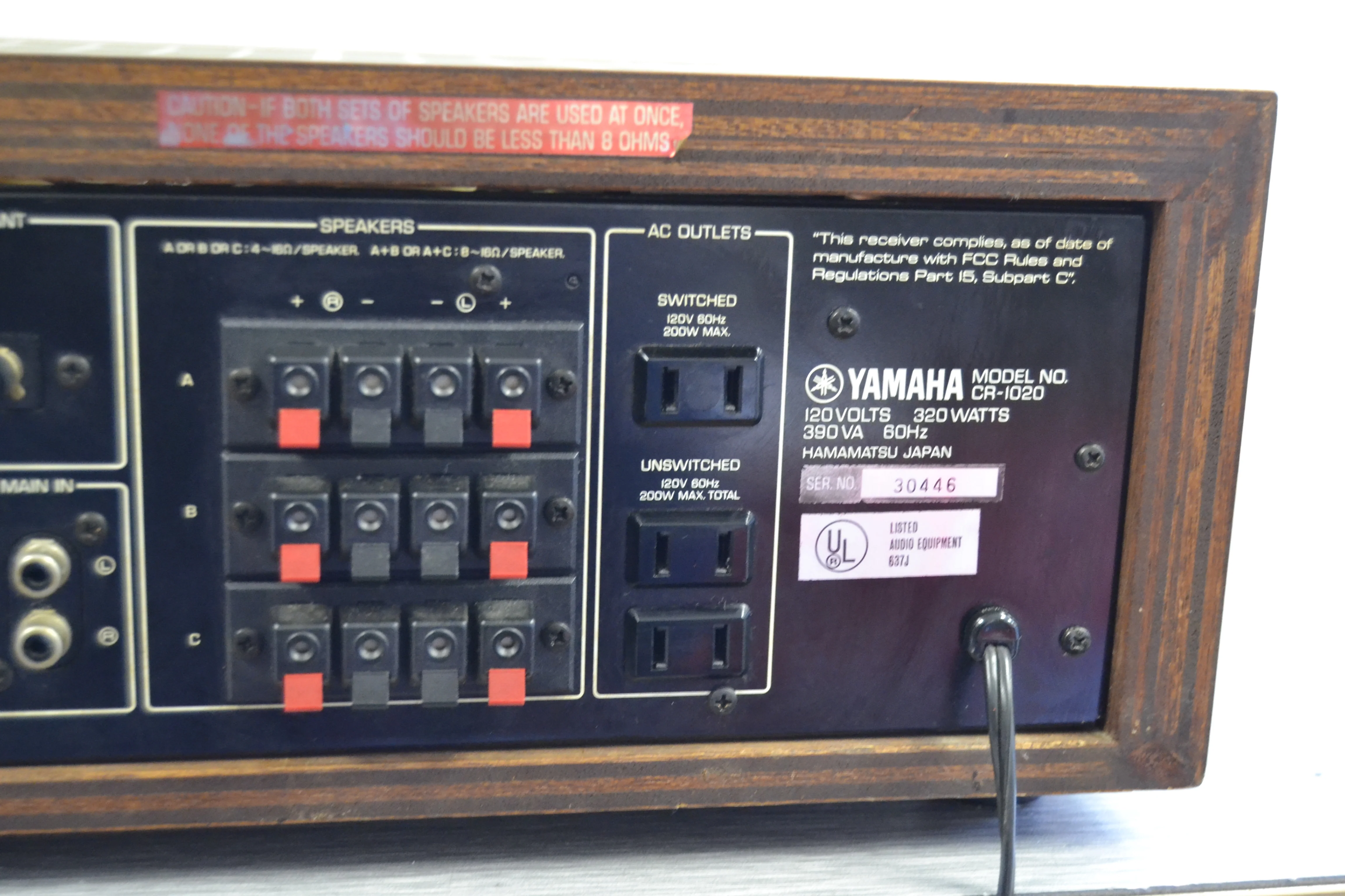 Yamaha CR1020 Stereo Receiver * 70W RMS * 1977 * RECAPPED ! - Image 12
