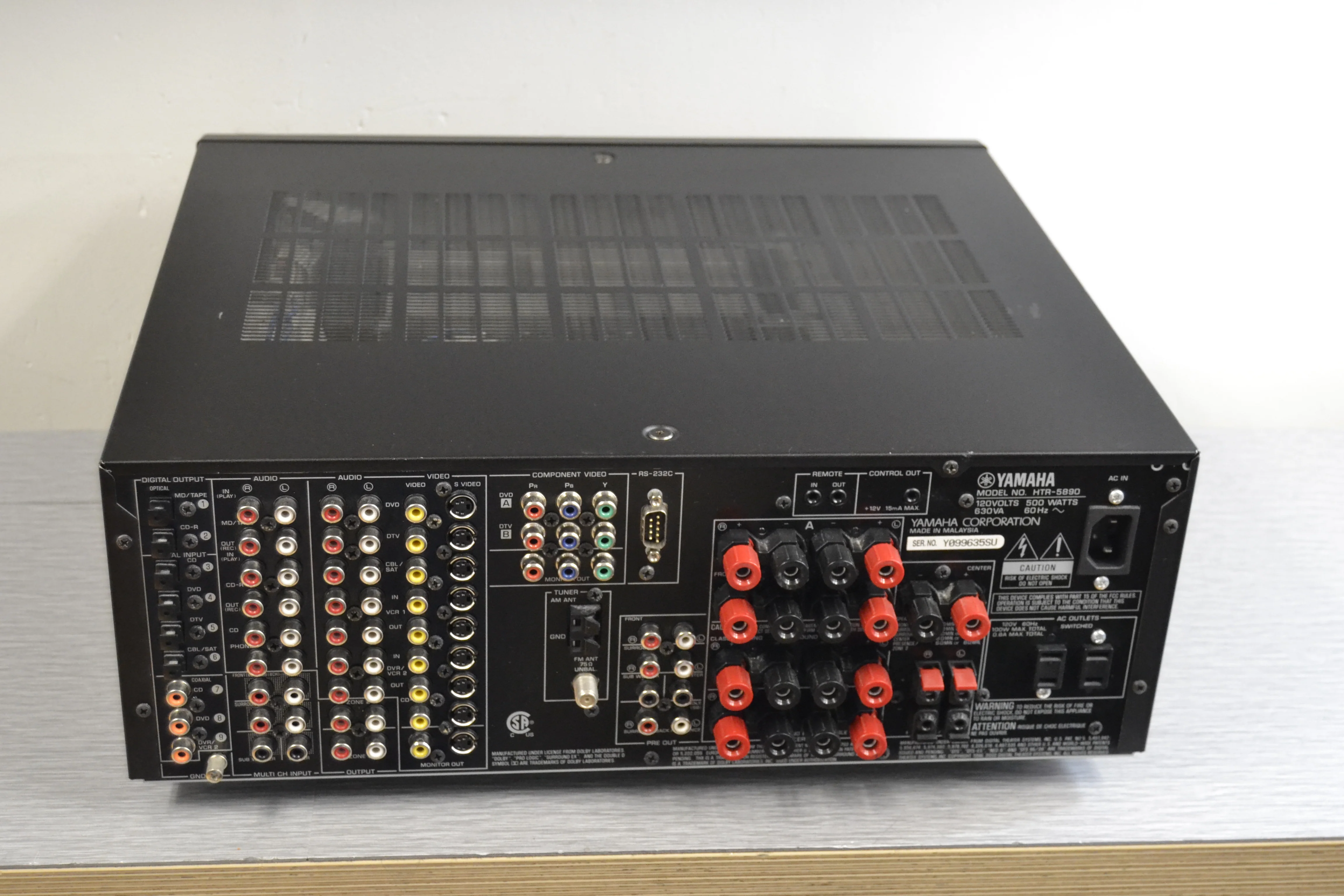 Yamaha HTR-5890 Stereo AV Receiver * 120W RMS * 2005 - Image 10