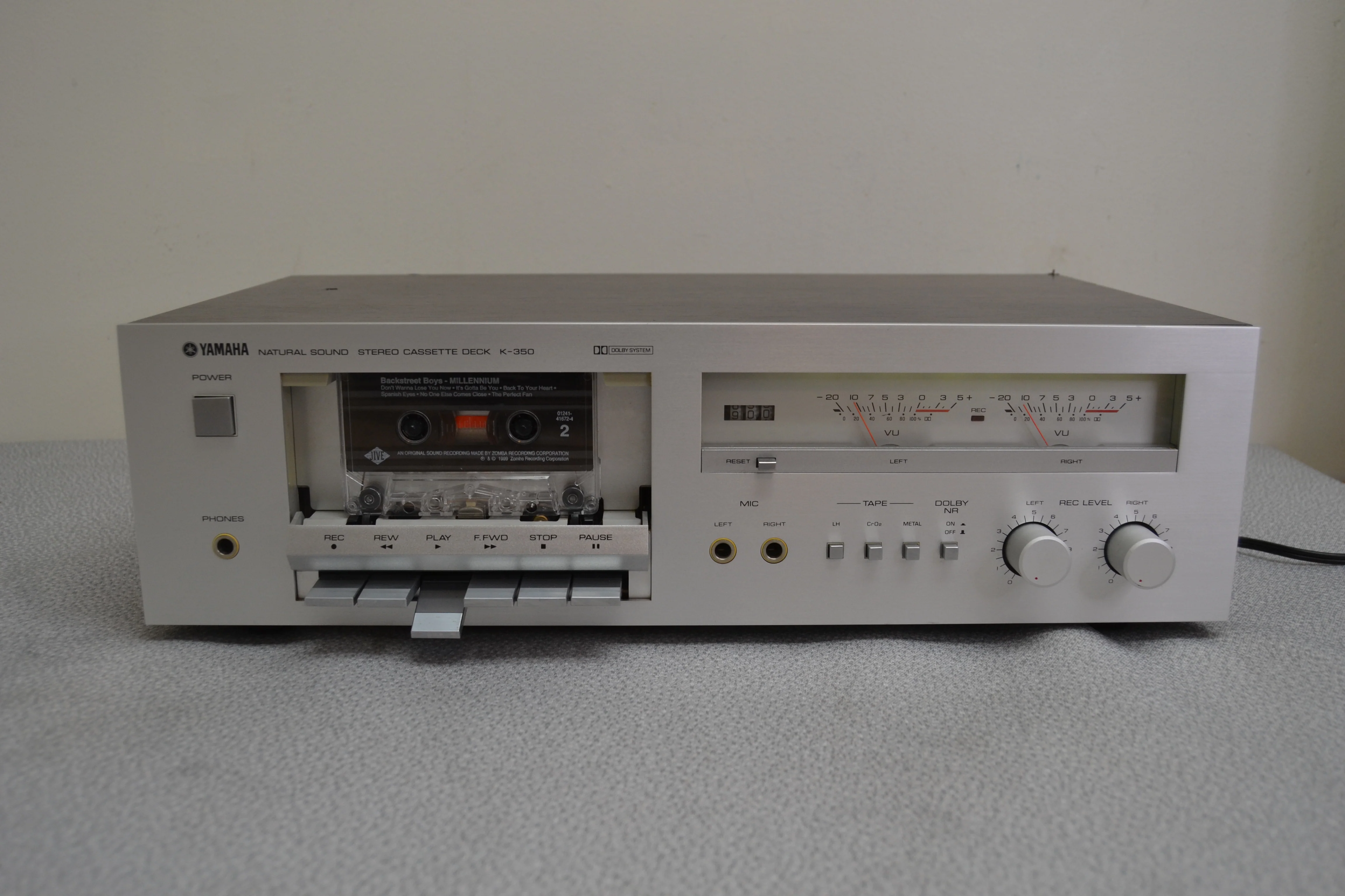 Yamaha K-350 Natural Sound Stereo Cassette Deck (1980) * Fully Serviced * New Belts - Image 3