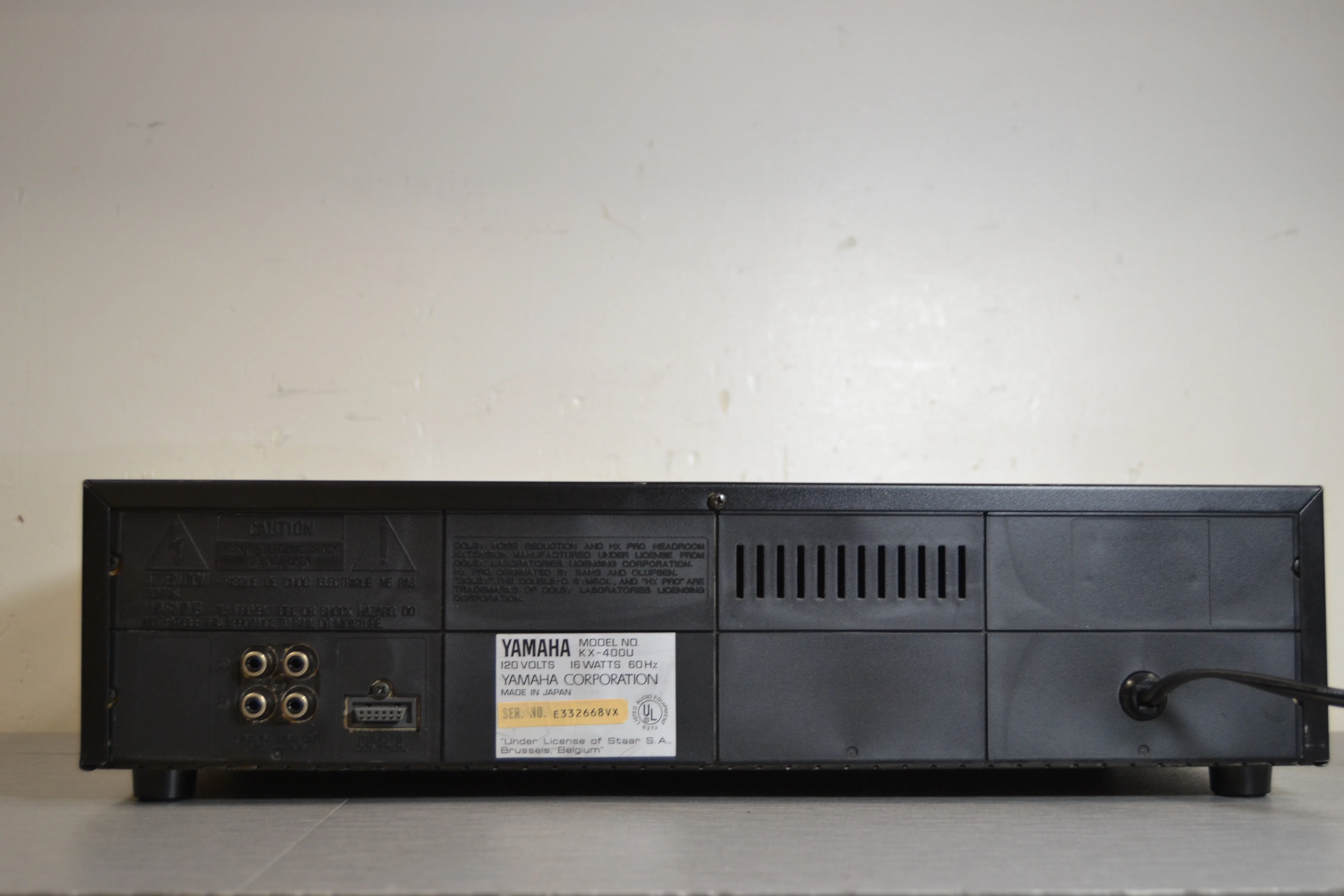 Yamaha KX-400U Single Cassette Deck - Image 8