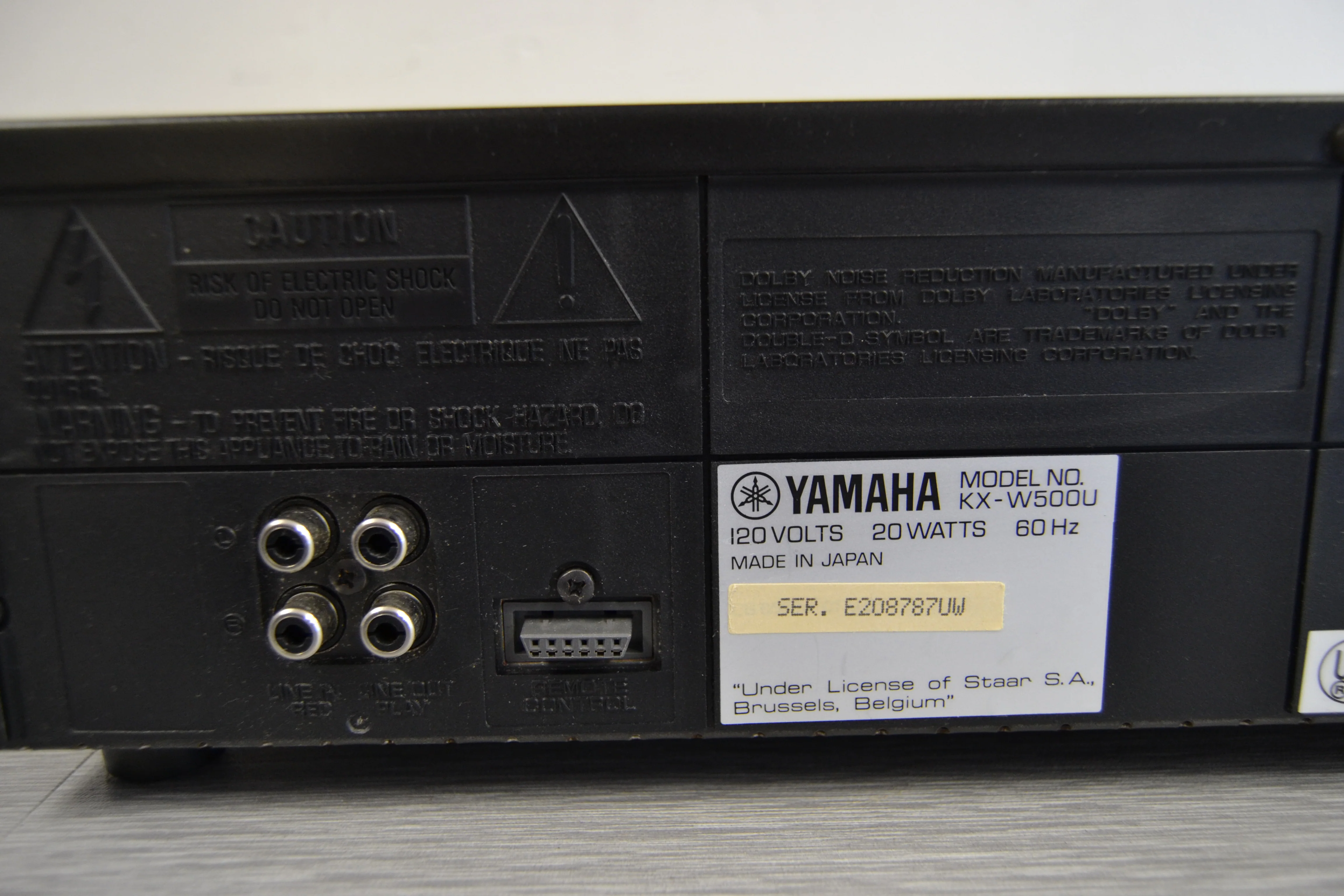 Yamaha KX-W500U Double Cassette Deck - Manual - Image 11