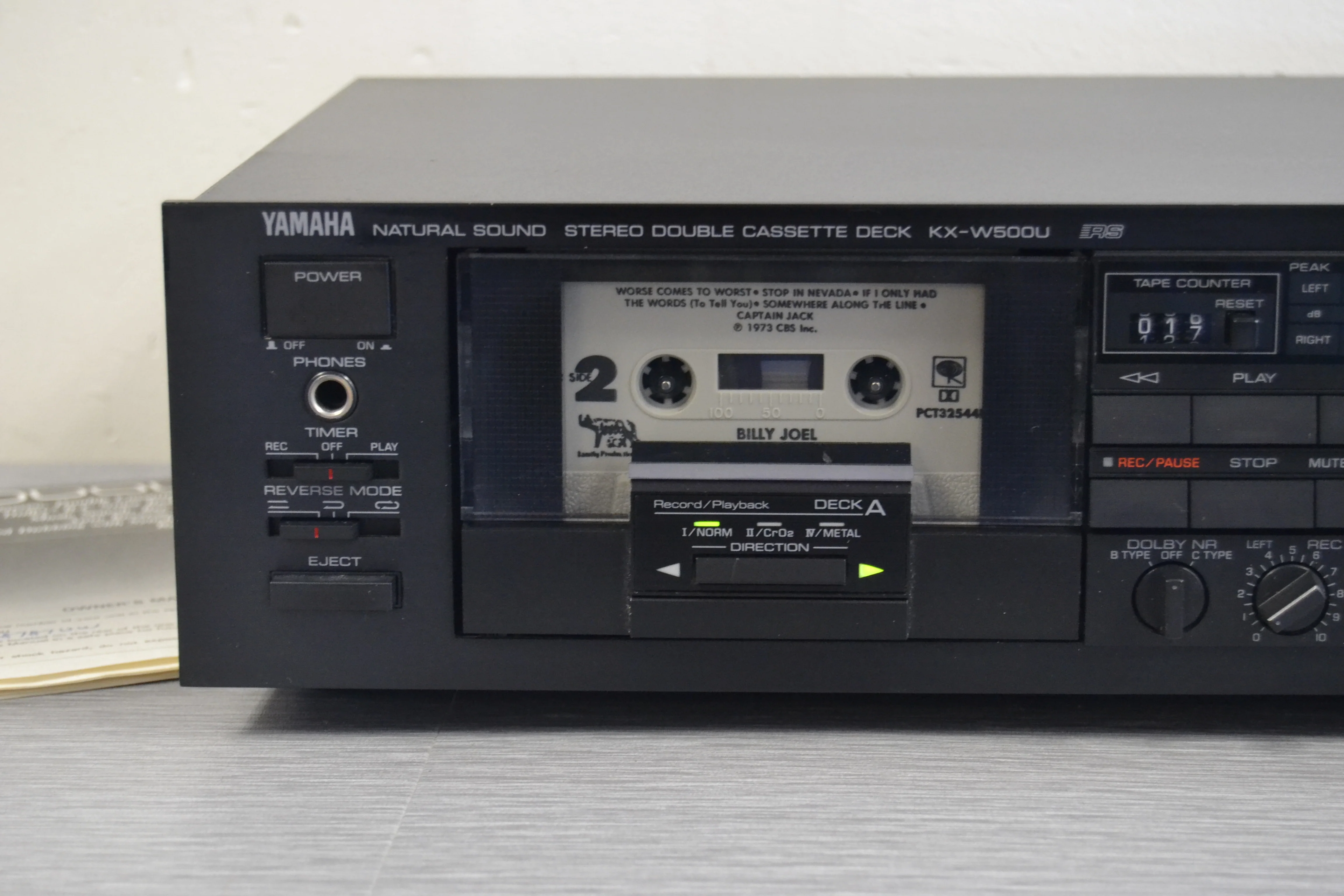 Yamaha KX-W500U Double Cassette Deck - Manual - Image 2