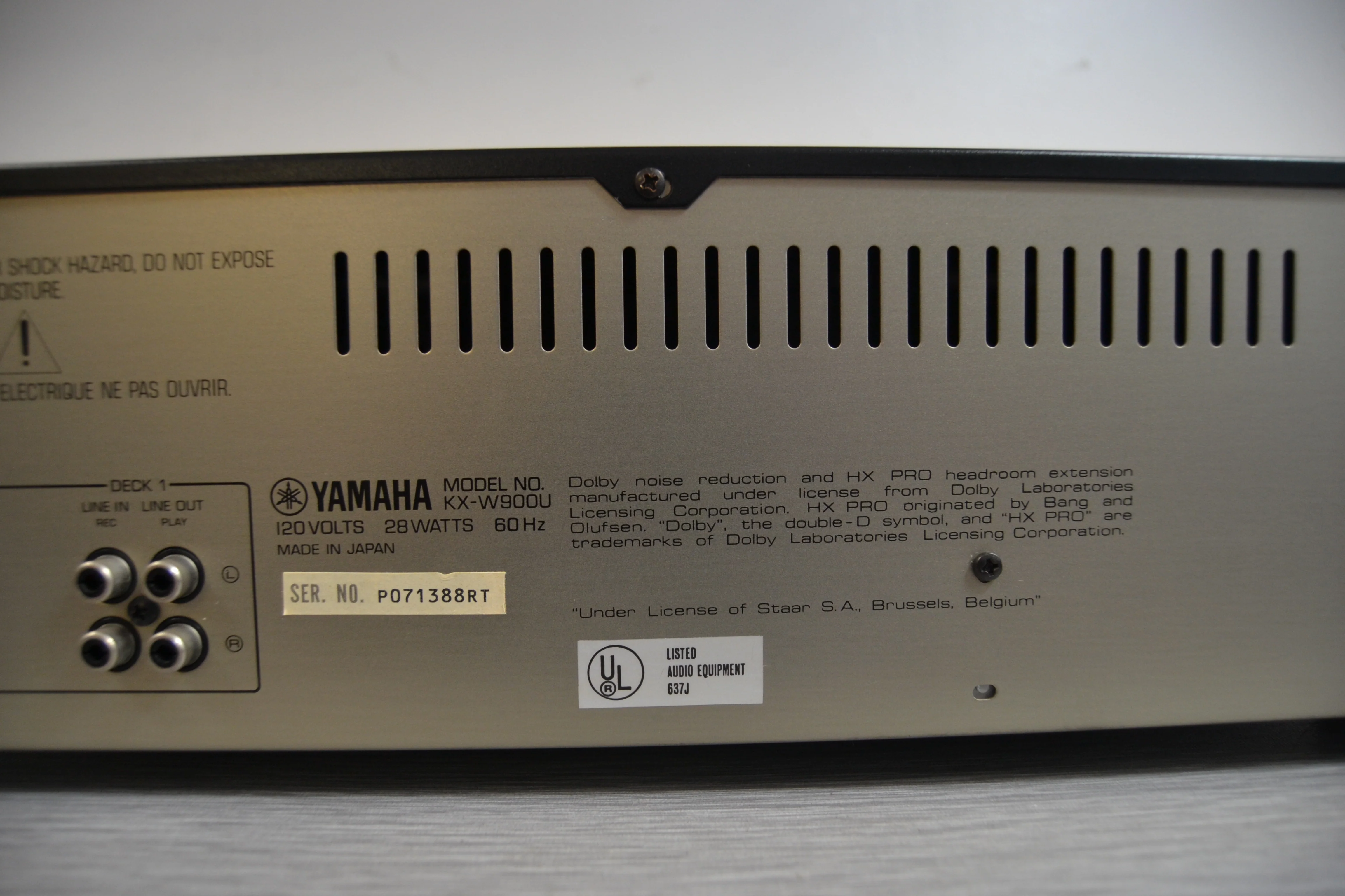 Yamaha KX-W900 Double Cassette Deck * Remote * Manual * Serviced with new belts - Image 10