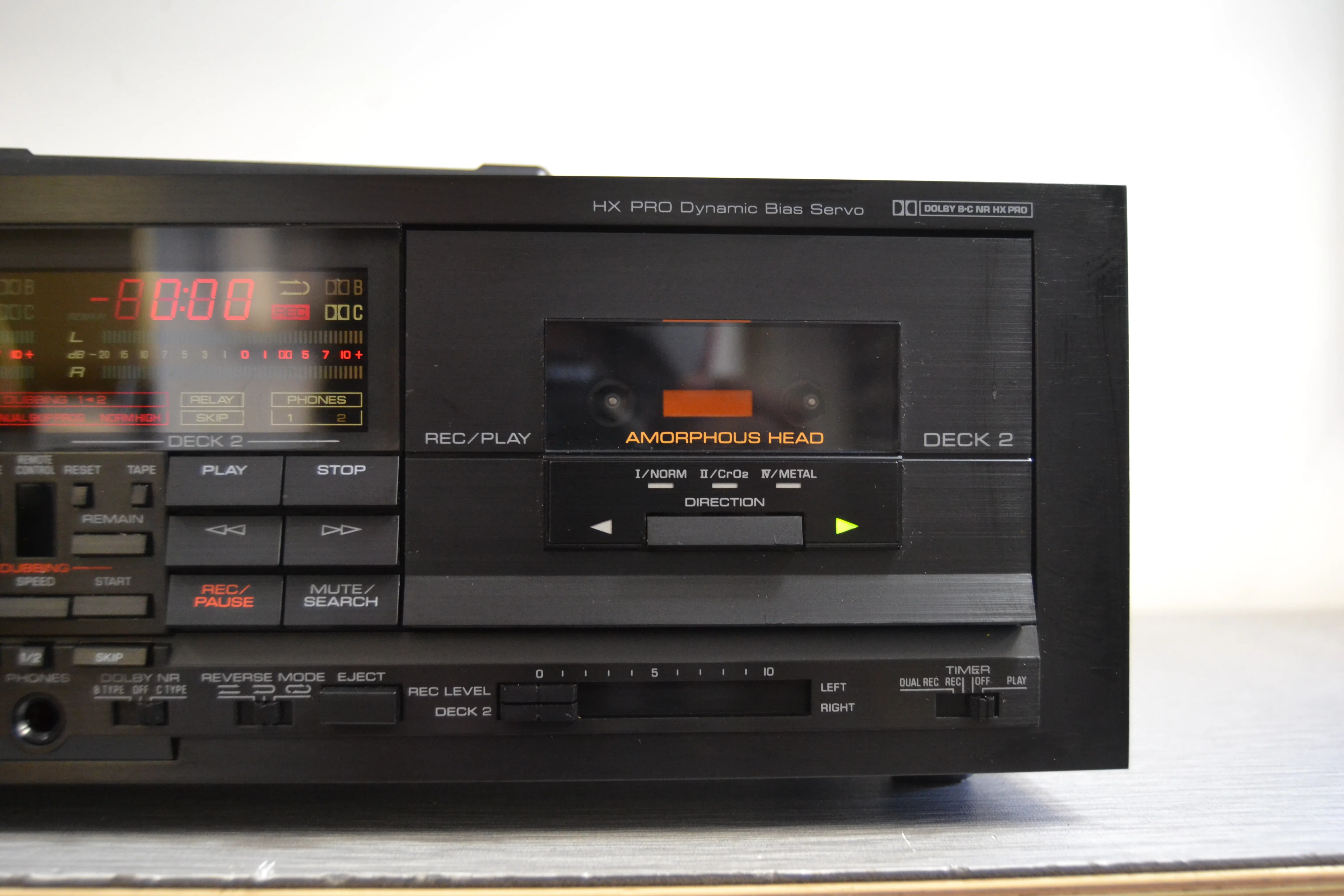 Yamaha KX-W900 Double Cassette Deck * Remote * Manual * Serviced with new belts - Image 4