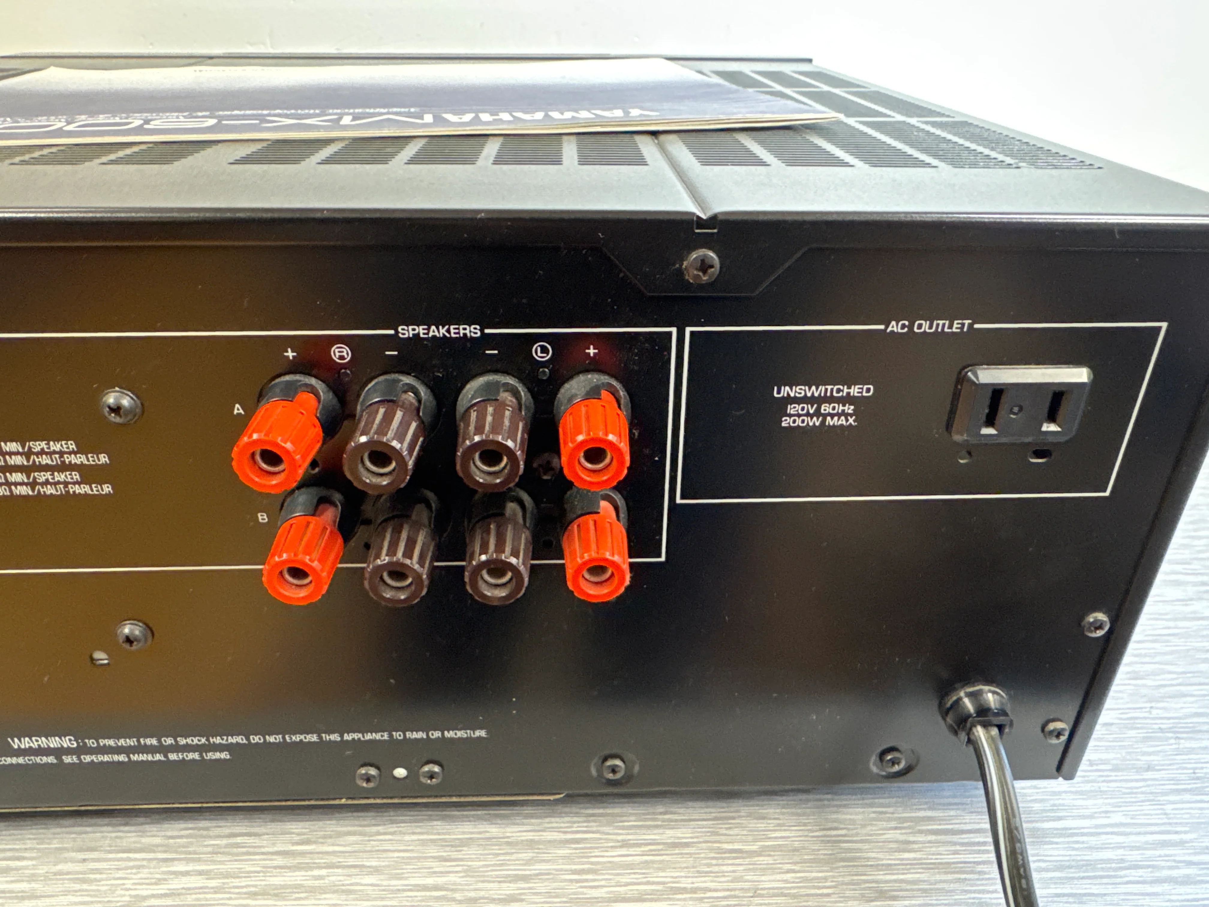 Yamaha MX-600U Power Amplifier * Manual - Image 11