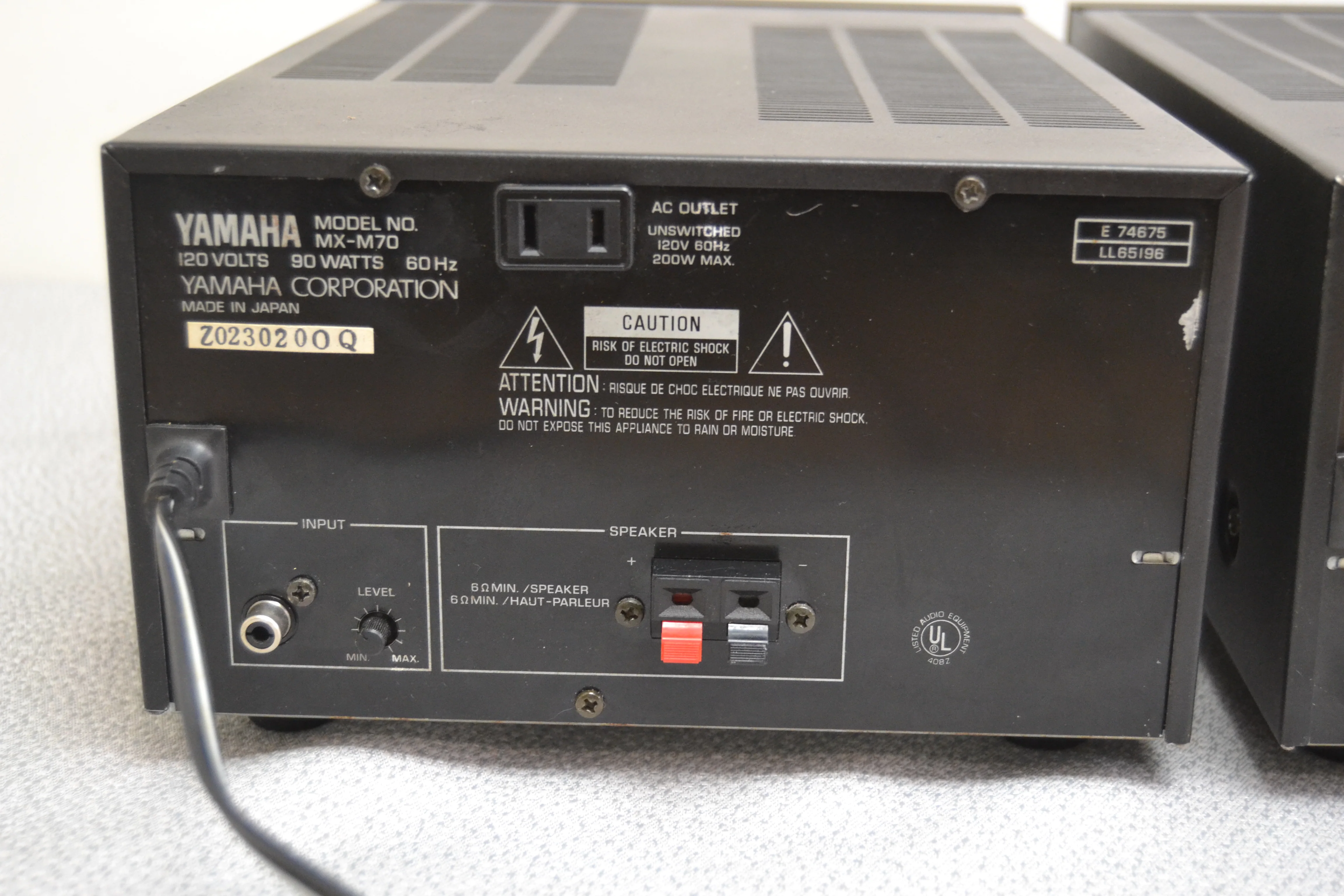 Yamaha MX-M70 Monaural Power Amplifier (1989) * Set of 2 * Fully Serviced - Image 8