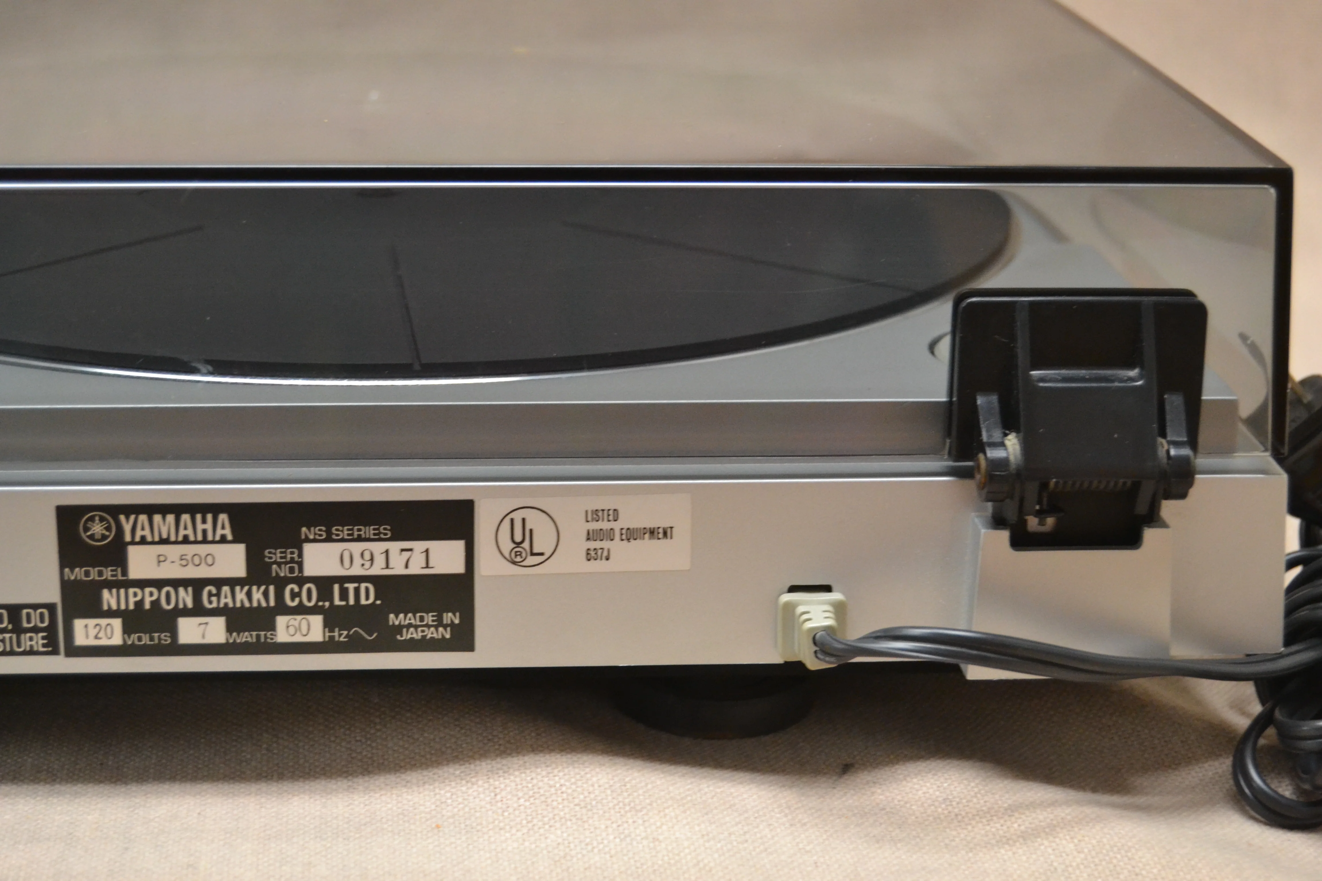 Yamaha P-500  Fully Automatic Turntable (1982-1983) * NEW Audio Technica AT3600 Cartridge * BOX - Image 15