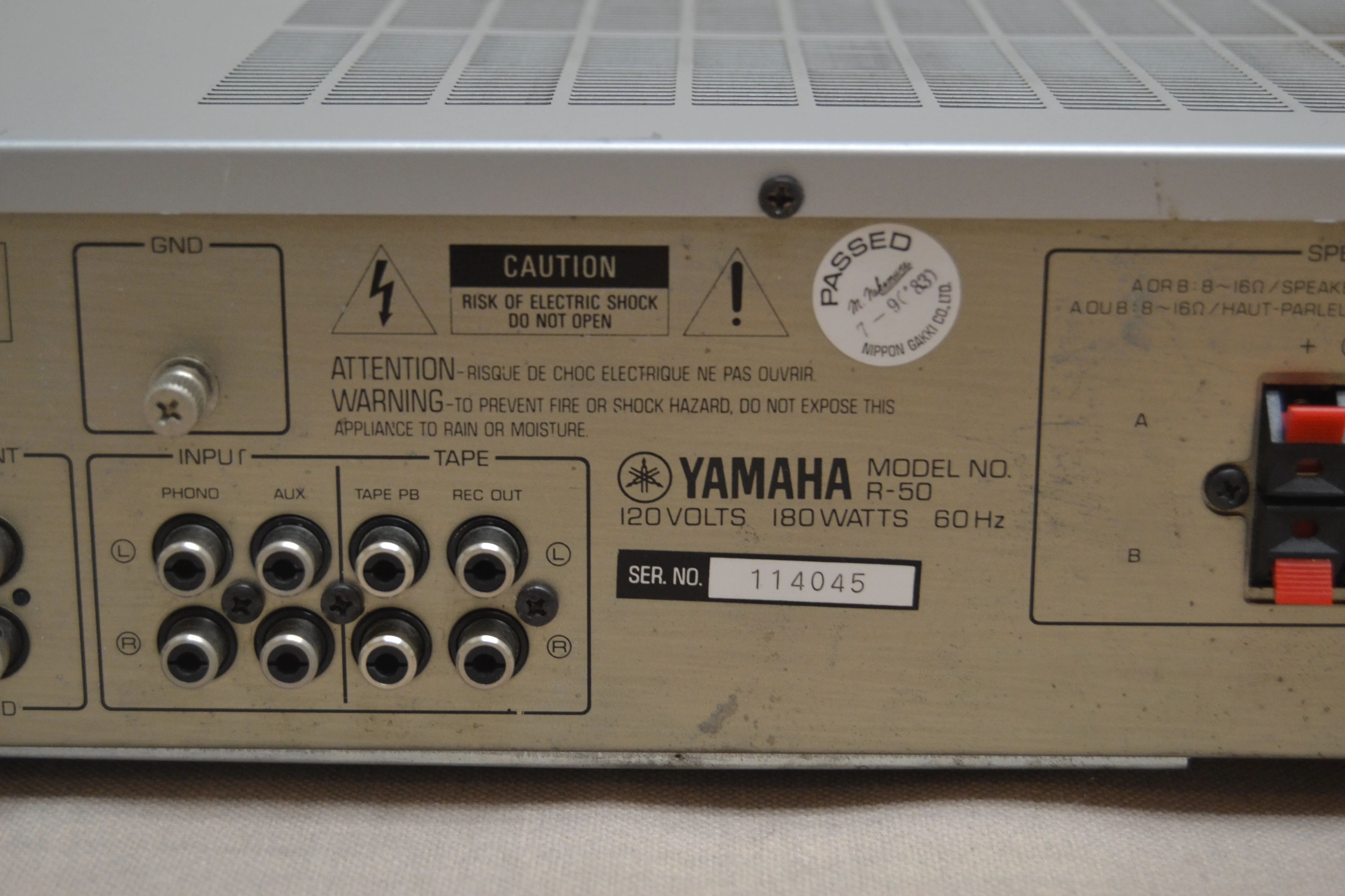 Yamaha R-50 Stereo Receiver * 35W RMS * 1983 - Image 11