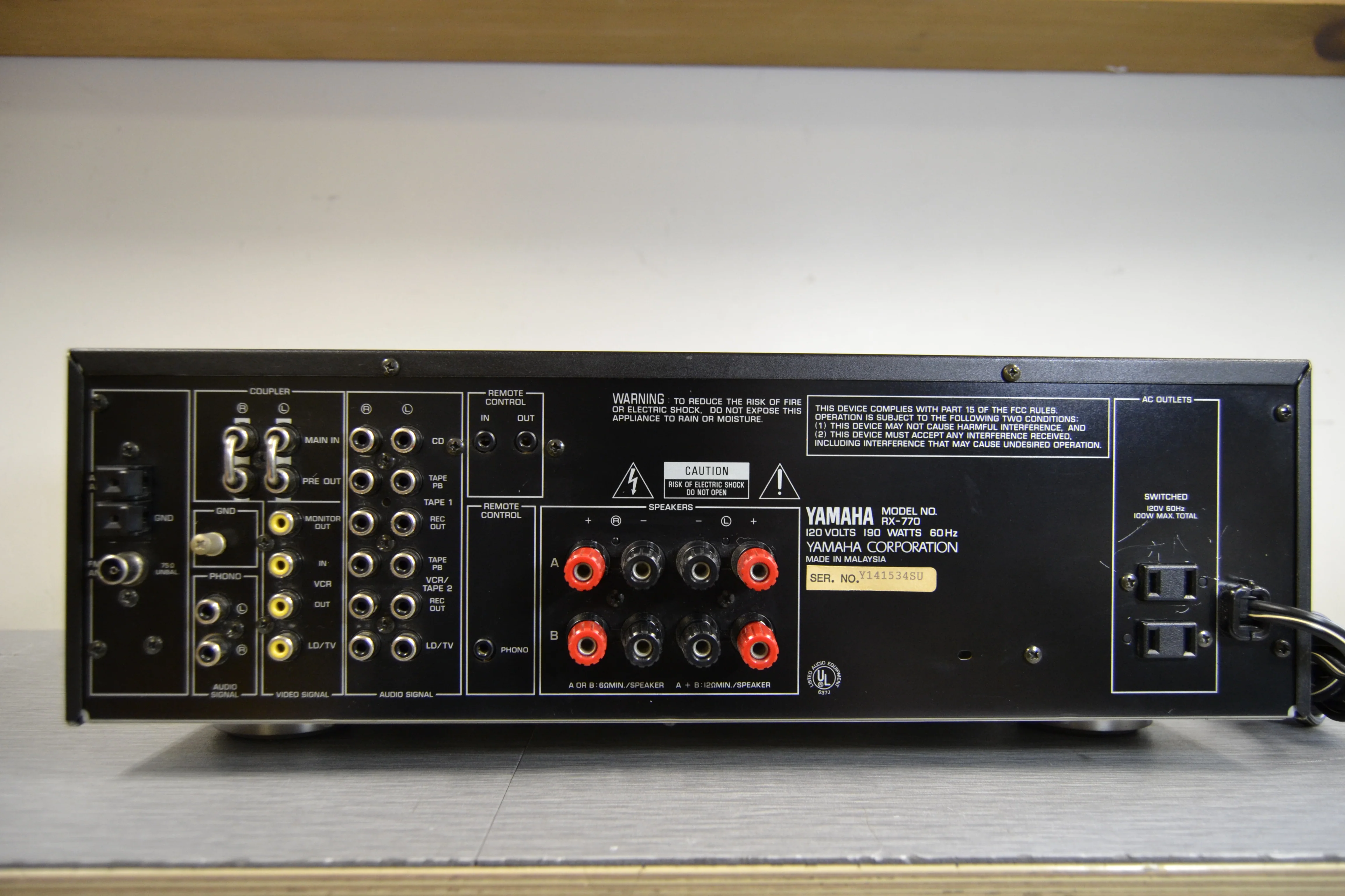 Yamaha RX-770 Stereo Receiver * 85W RMS * 1993 - Image 12