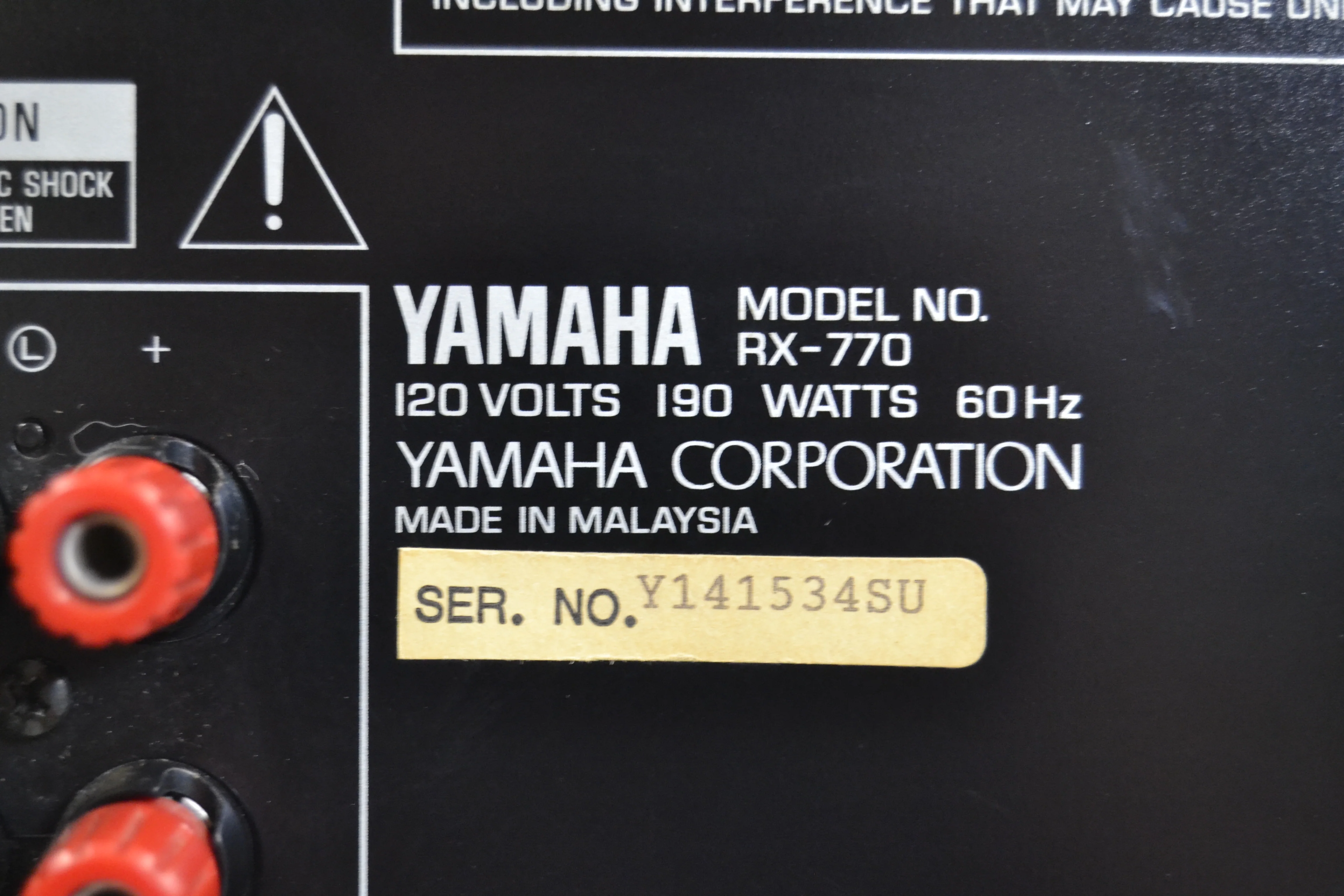 Yamaha RX-770 Stereo Receiver * 85W RMS * 1993 - Image 16