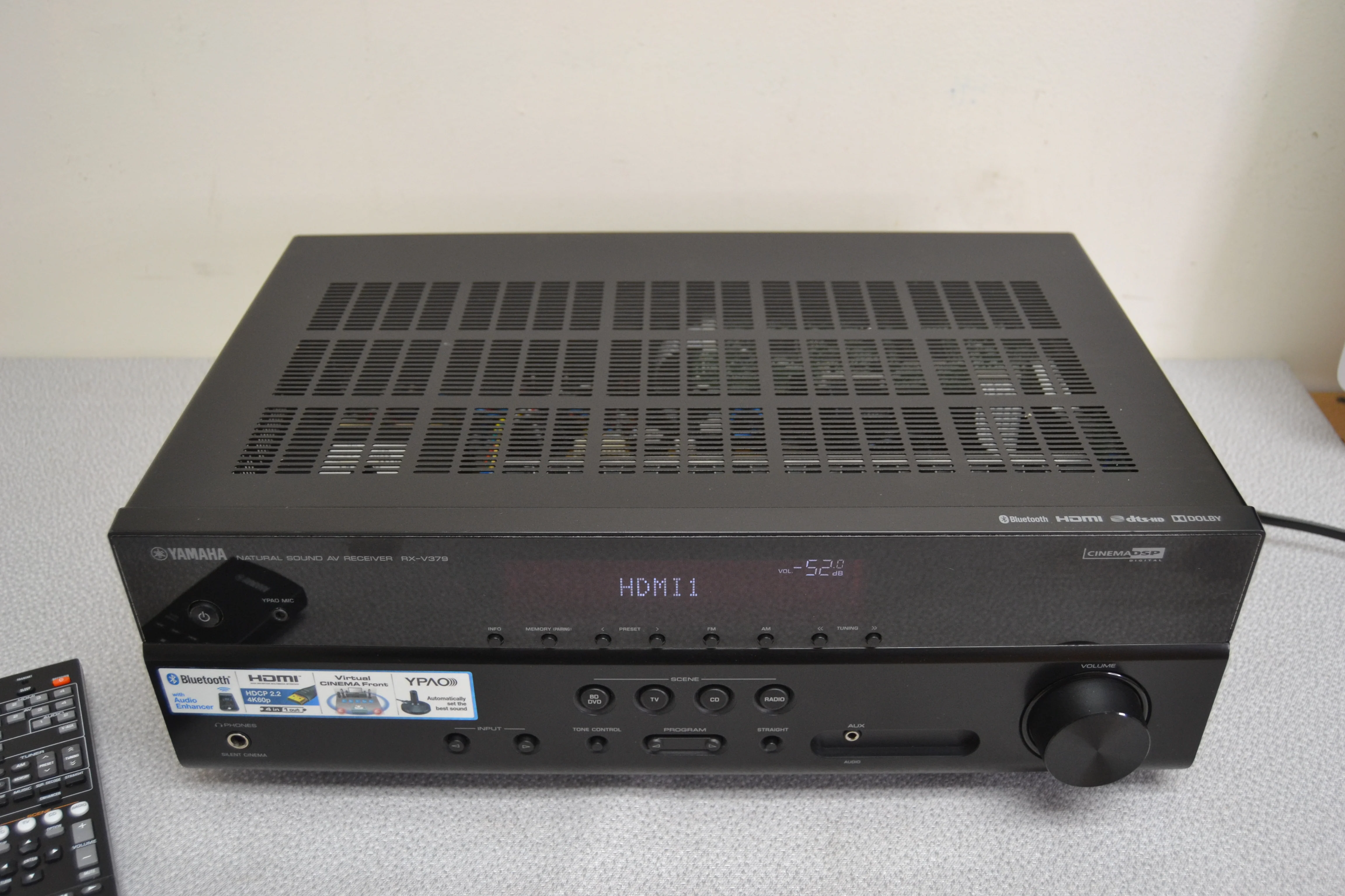 Yamaha RX-V379 Stereo Receiver * 70W RMS * 4K Color * Bluetooth * Remote - Image 6