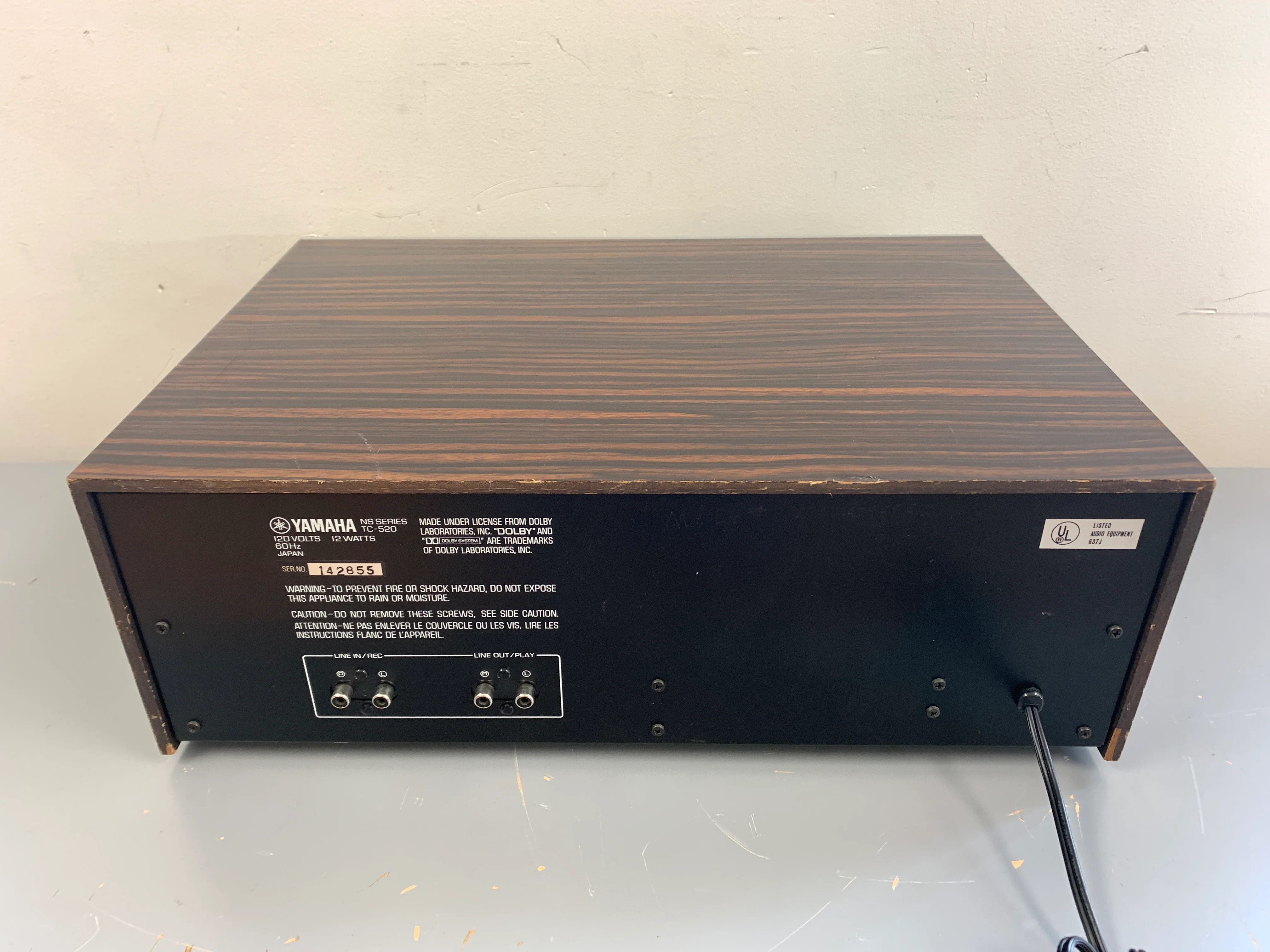 Yamaha TC-520 Stereo Cassette Deck - Image 12
