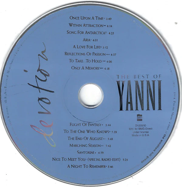 Yanni  - Devotion: The Best Of Yanni (CD, Comp) (Near Mint (NM or M-)) - Image 3