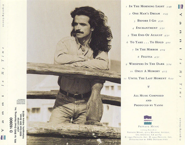 Yanni - In My Time (CD, Album, Club) (Very Good Plus (VG+)) - Image 2